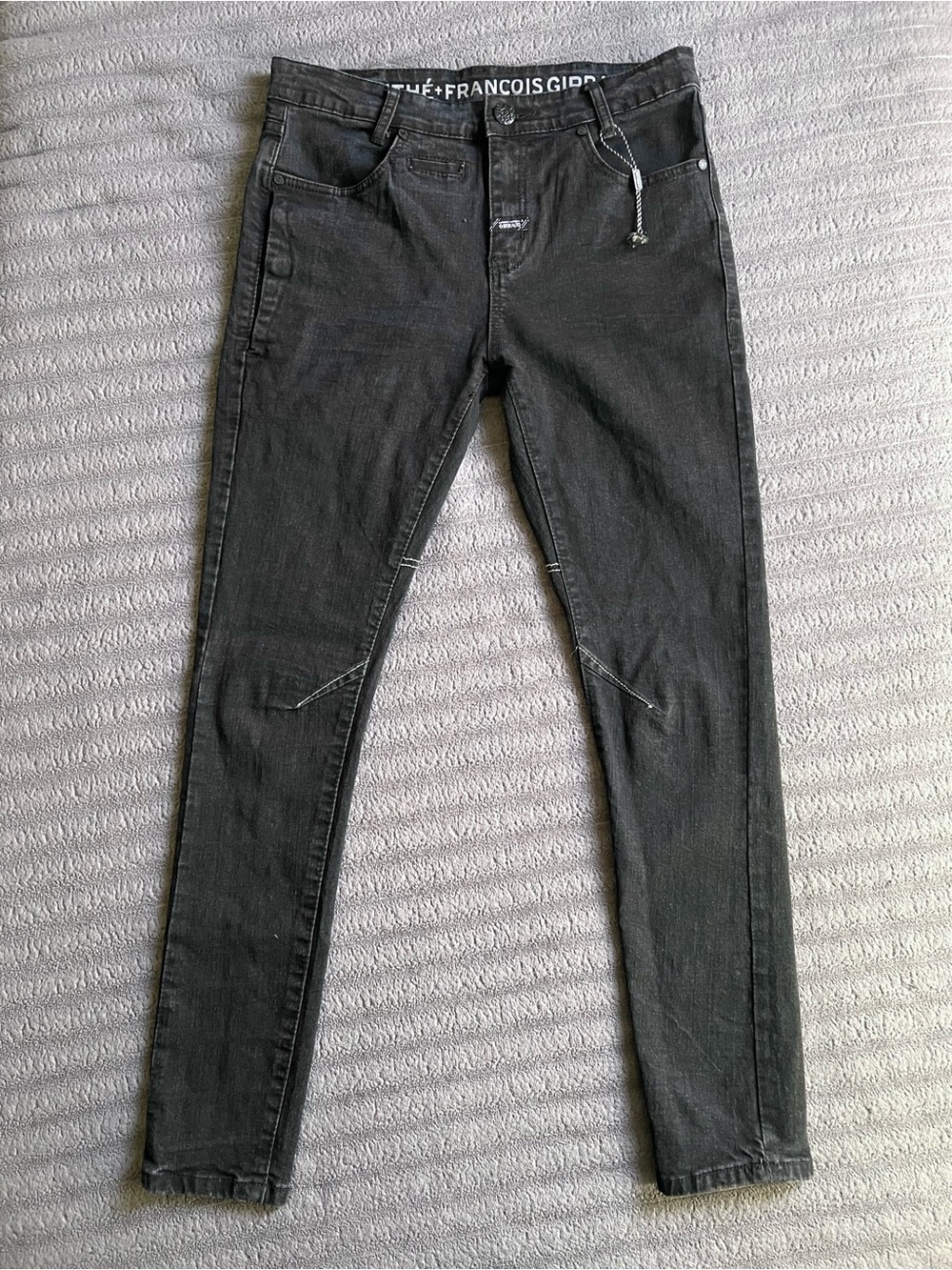 Marithe Francois Girbaud Jeans Mens 28x30 Black Wash Skinny Fit Denim unisex Y2k